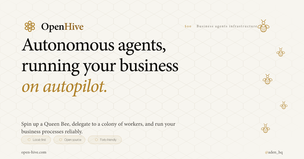 OpenHive screenshot